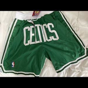 Celtics Shorts Size Medium